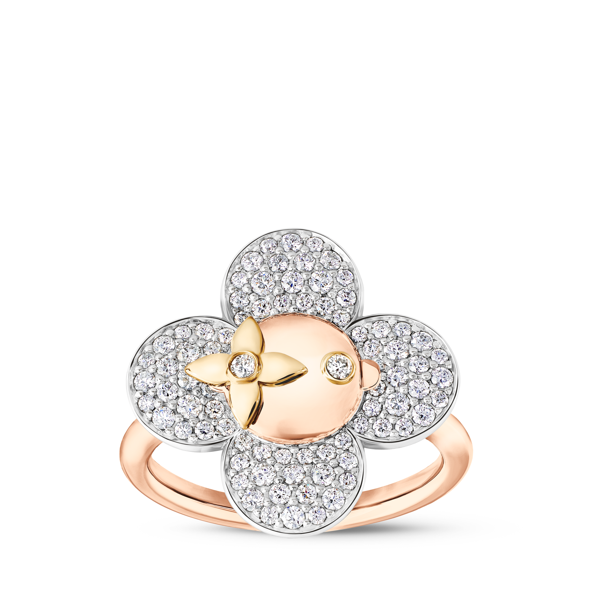 Vivienne Ring, 3 Golds and Diamonds - Categories | LOUIS VUITTON